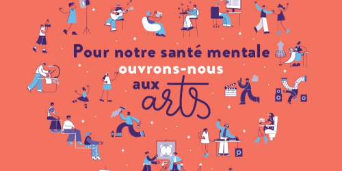 Table de présentation sur l'art-thérapie à Marcillé-Robert
