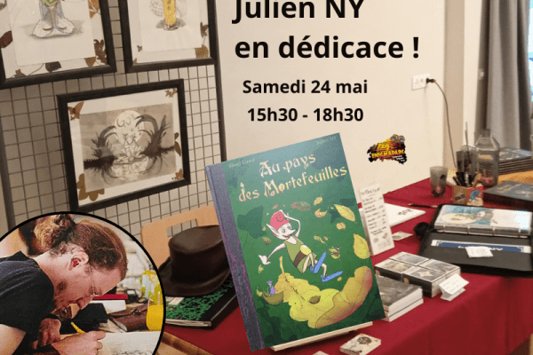 Dédicace de Julien NY à Enigmaparc